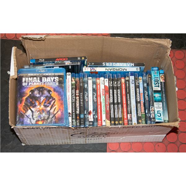 BOX WITH 40 BLURAYS