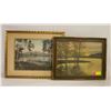 Image 1 : TWO FRAMED VINTAGE LANDSCAPE PRINTS