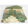 Image 1 : VINTAGE QUEEN SIZE PATCHWORK QUILT-ESTATE