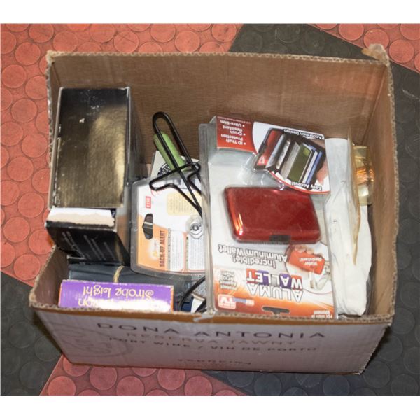 BOX OF MISC HOUSEHOLD
