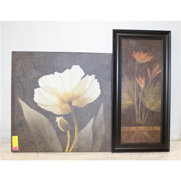 PAIR OF FLORAL PRINTS