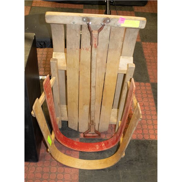 WOODEN CHILDREN SLEIGH