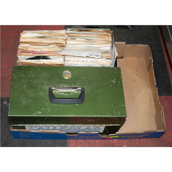 BOX OF 45 RECORDS