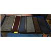Image 1 : 12" X 24" (6) SAMPLE CARPETS VARIOUS MATERIALS/