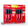 Image 1 : 2 NEW PACKS OF 3 MILWAUKEE INKZALL LARGE JOB MARKE
