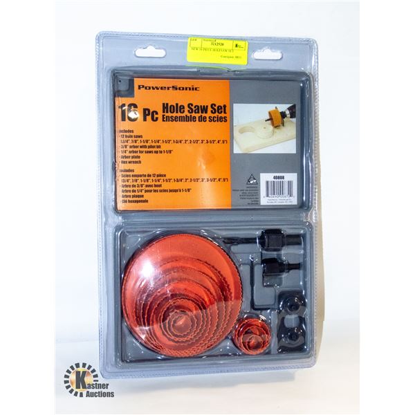 NEW 16 PIECE HOLESAW SET