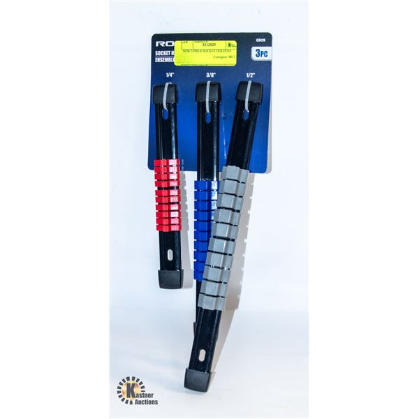 NEW 3 PIECE SOCKET HOLDERS