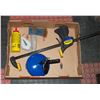 Image 1 : BOX OF CHALK LINE, DRAIN SNAKE,