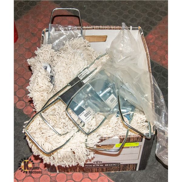 BOX OF DUST MOP PARTS