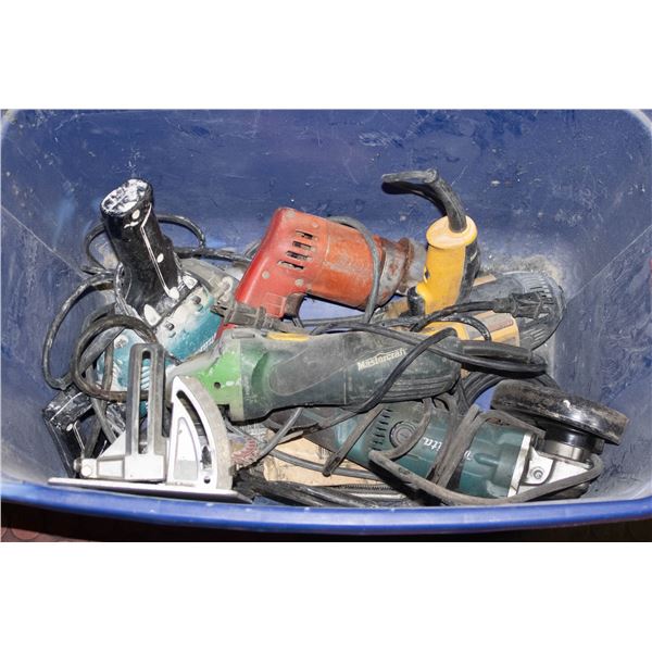 BIN OF POWER TOOLS