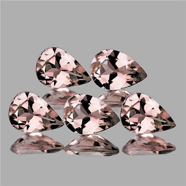 Natural Peach Pink Morganite 5 Pcs [Flawless-VVS]