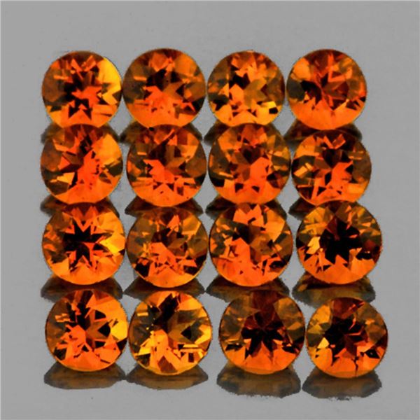 Natural Golden Orange Citrine 25 Pcs (Flawless-VVS1}