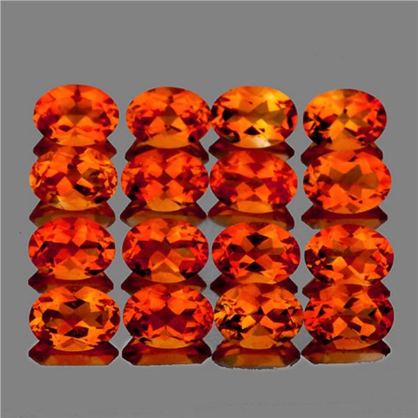 Natural Madeira Orange Citrine 16 Pcs [Flawless-VVS]