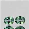 Image 1 : Natural Oval Green Sapphire Pair  [Flawless-VVS]