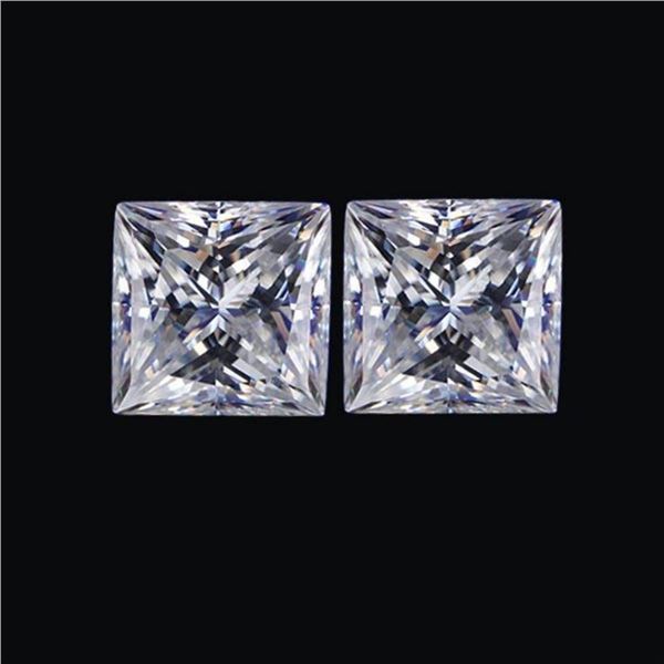 Stunning Princess Lab Diamond Pair 8.00 MM - VVS