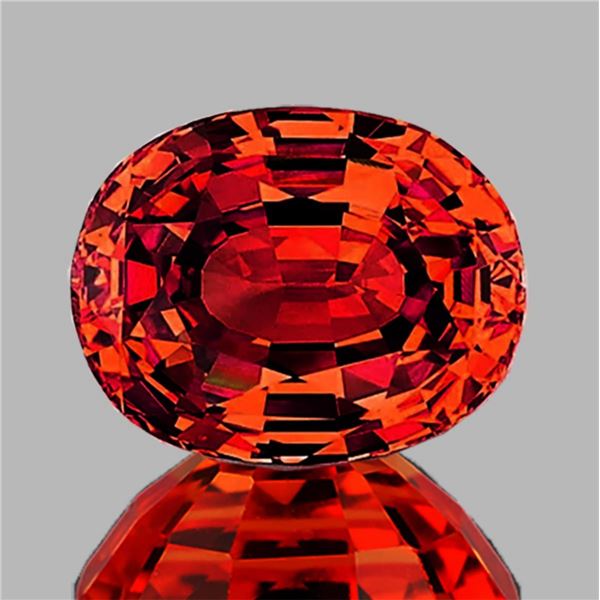 Natural Vivid  Orange Sapphire 1.29 Cts {Flawless-VVS}