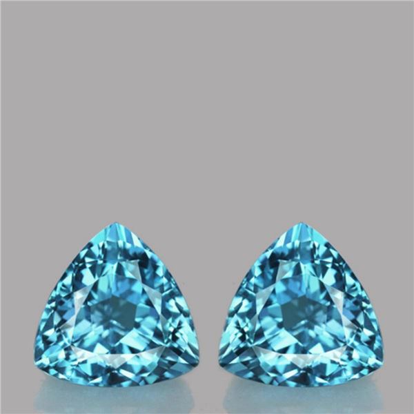 Natural Sky Blue Topaz Pair  [Flawless-VVS]