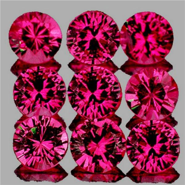 Natural Untreated Hot Pink Red Ruby 9 Pcs [IF-VVS]