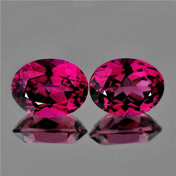 Natural Raspberry Pink Rhodolite Garnet Pair - FL