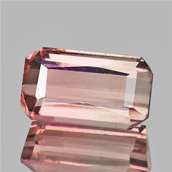 Natural Peach Pink Tourmaline 1.33 Cts  { Flawless-VVS }