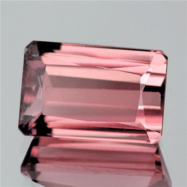 Natural Peach Pink Tourmaline 1.28 Cts { Flawless-VVS }