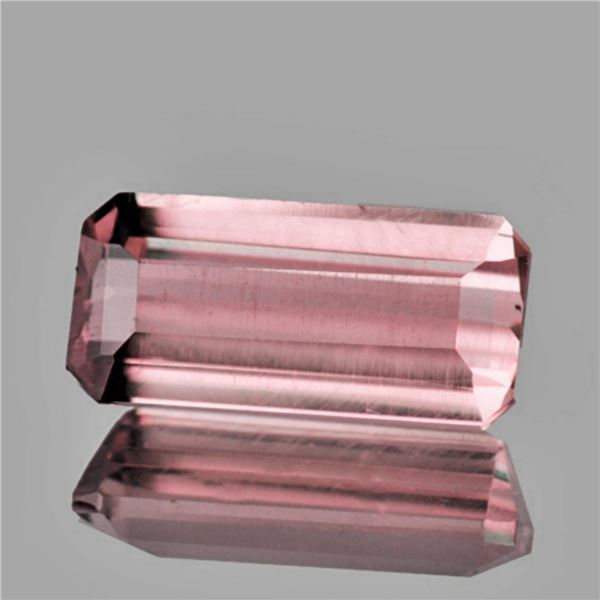 Natural Peach Pink Tourmaline 1.12 Cts { Flawless-VVS }