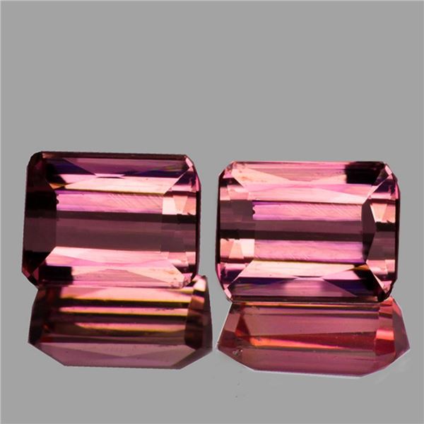 Natural Peach Pink Tourmaline Pair { VVS }