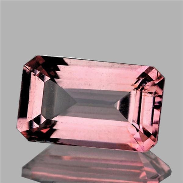 Natural Peach Pink Tourmaline 1.00 Ct { Flawless-VVS }