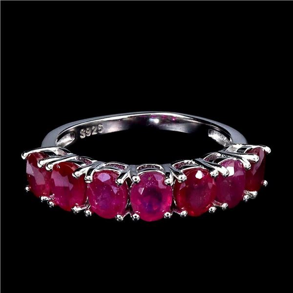 Natural Red Ruby Ring