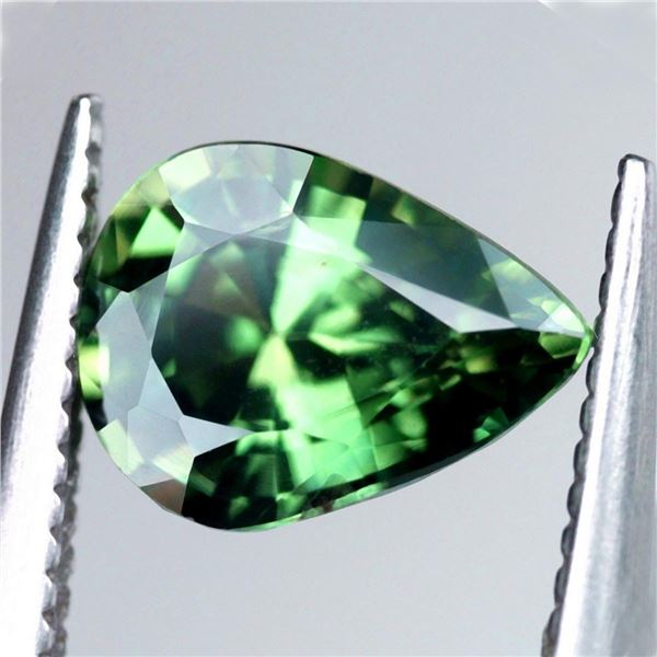 Natural Forest Green Sapphire 1.00 Cts {Flawless-VVS}