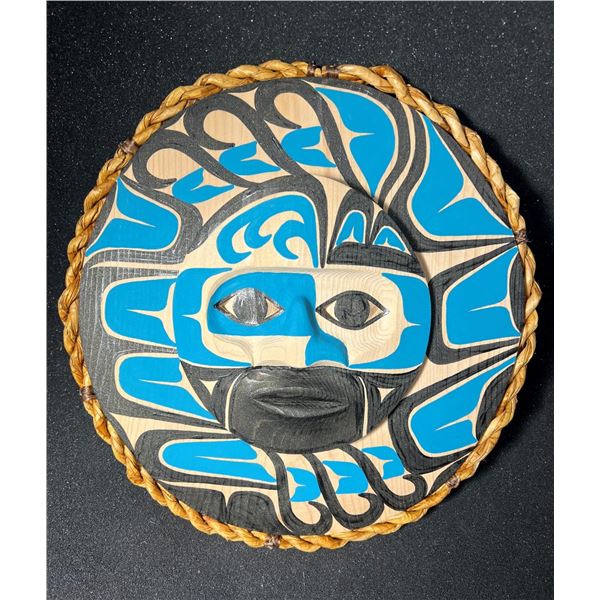 West Coast Native Moon Mask with Wind and Tide Spirit