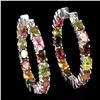 Image 1 : Natural Multi Color  Tourmaline Earrings