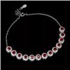 Image 2 : Natural Pigeon Blood Red Ruby Bracelet