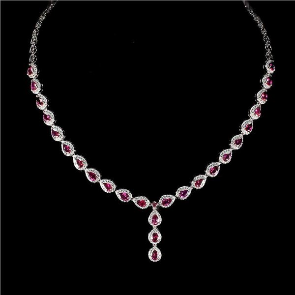 Natural Rhodolite Garnet Necklace