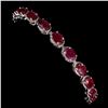 Image 1 : Natural Pigeon Blood Red Ruby Bracelet