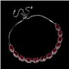 Image 2 : Natural Pigeon Blood Red Ruby Bracelet