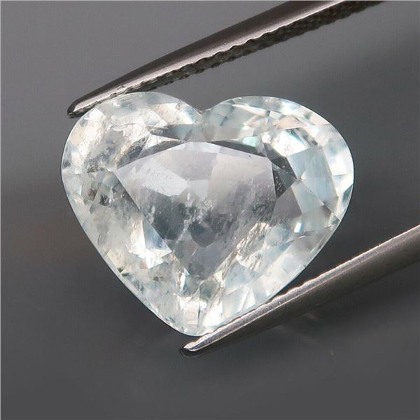 Natural Platinum Blue Aquamarine 7.99 Cts - Untreated