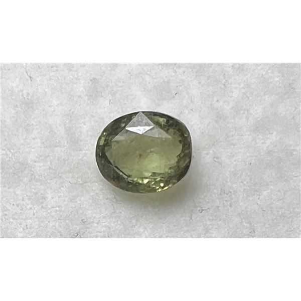 Natural Olive Green Ceylon Sapphire...3.480 Cts