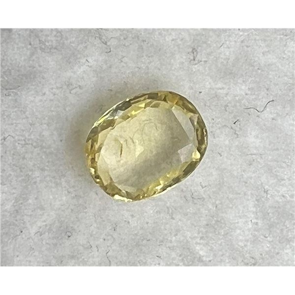 Natural Light Yellow Ceylon Sapphire.....2.46Cts