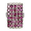 Image 1 : Natural Rhodolite Garnet & Sapphire Ring