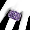 Image 3 : Natural Unheated Oval Amethyst  Ring
