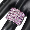 Image 3 : Natural Unheated Round Rhodolite Ring