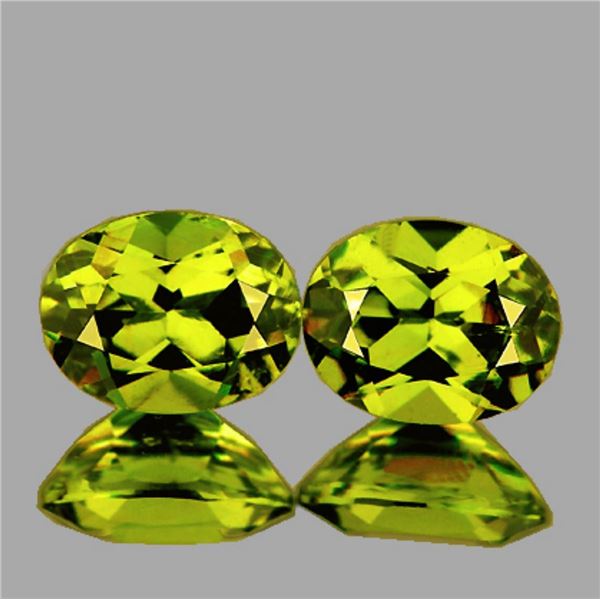 Natural Lemon Yellow Mali Garnet Pair {Flawless-VVS}