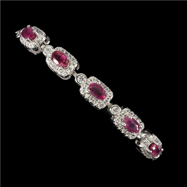 Natural Stunning Red Ruby Bracelet