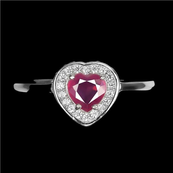 Natural Pigeon Blood  Red Ruby Ring