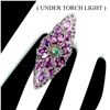 Image 1 : Natural Black Opal Rhodolite Ring