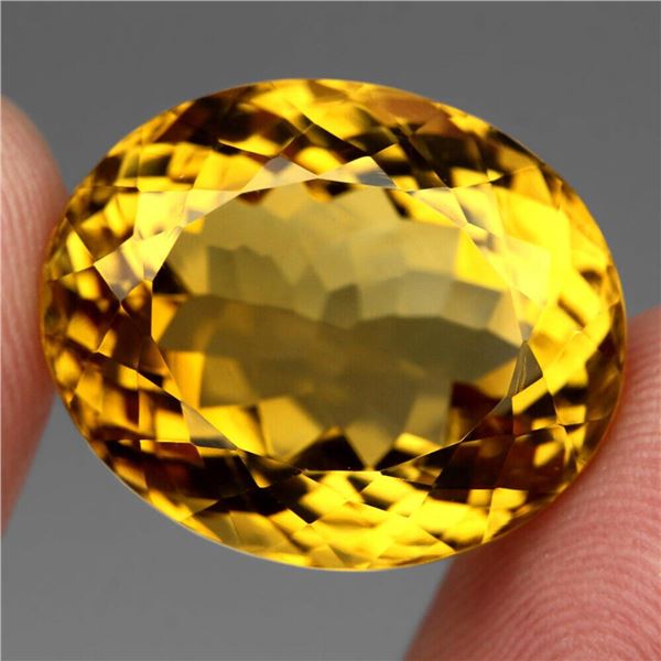 Natural Unheated  Yellow Citrine 32.44 Cts - VVS