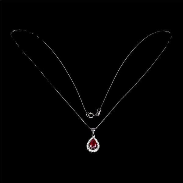 Natural Pigeon Blood Red Ruby Necklace