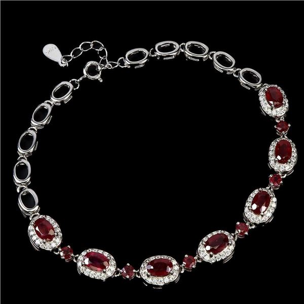 Natural Pigeon Blood Red Ruby Bracelet