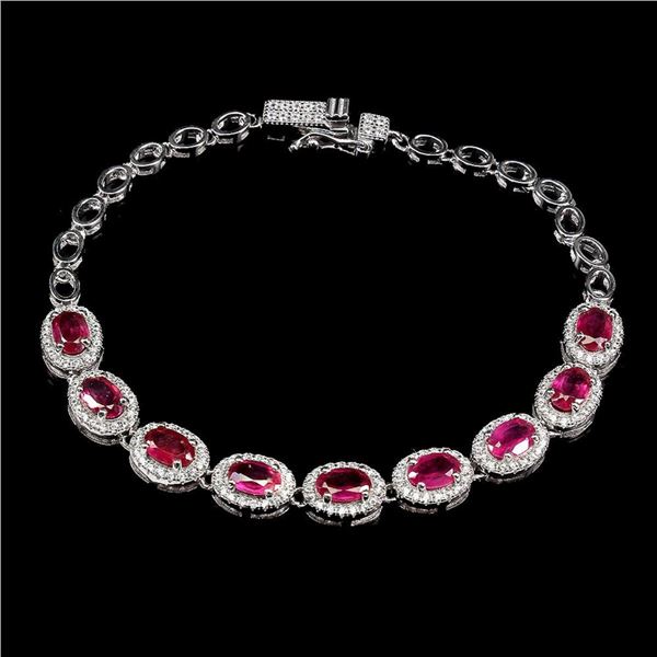 Natural Pigeon Blood Red Ruby Bracelet